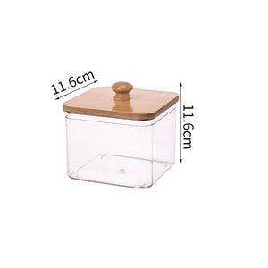 Bamboo-Lid Laundry Detergent Storage Container – alternate view