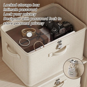 Stackable Locking Storage Container with Handle
