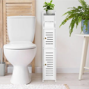 Slim Floor-to-Ceiling Bathroom Storage Cabinet – alternate view