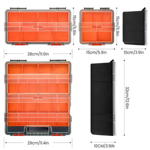 Large-Capacity Multi-Compartment Tool Box