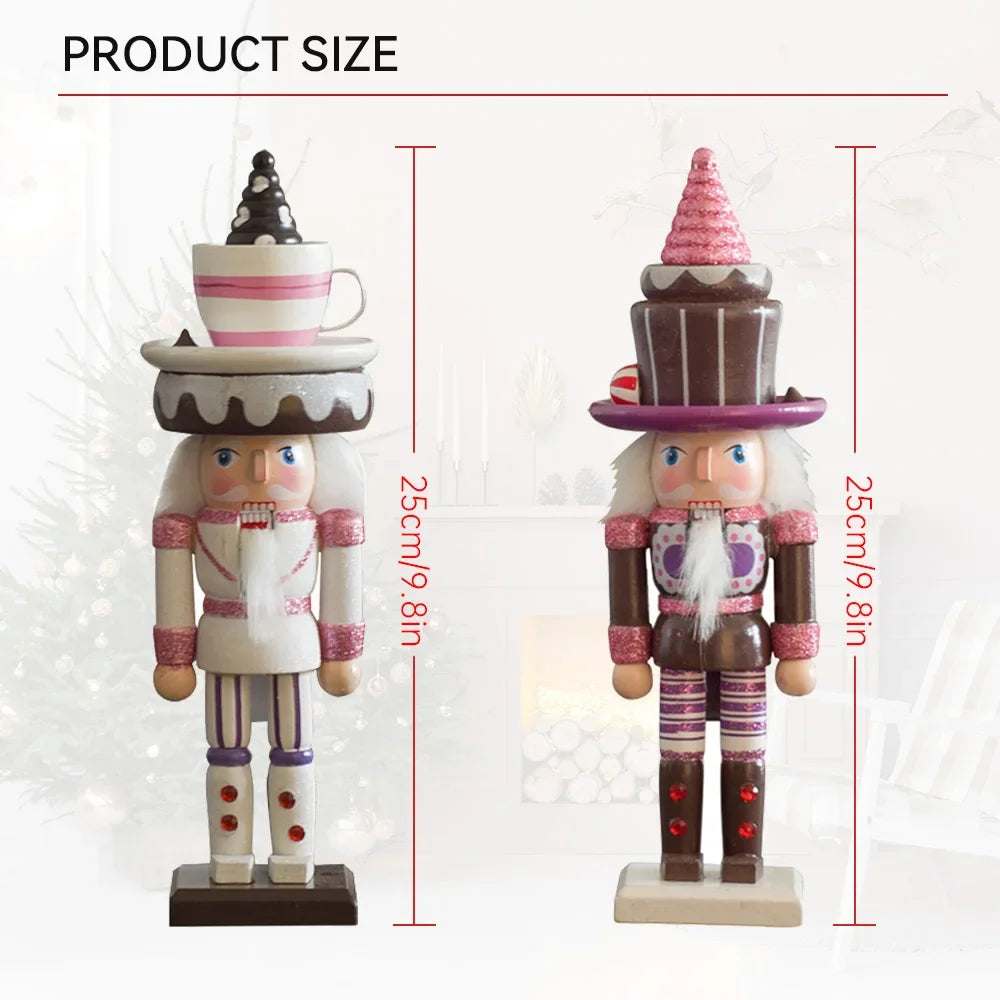 Traditional Wooden Christmas Nutcracker Soldier – 10-Inch Holiday Décor