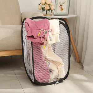 Collapsible Laundry Hamper and Storage Basket – alternate view