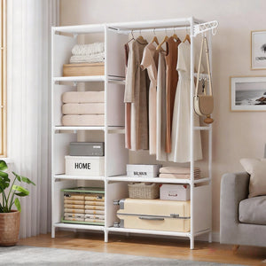 Multi-Tier Clothes and Quilt Storage Rack