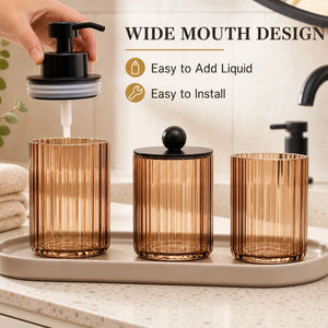 3-Piece Bathroom Countertop Accessory Set – alternate view