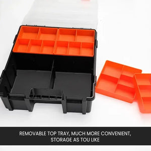 Large-Capacity Multi-Compartment Tool Box