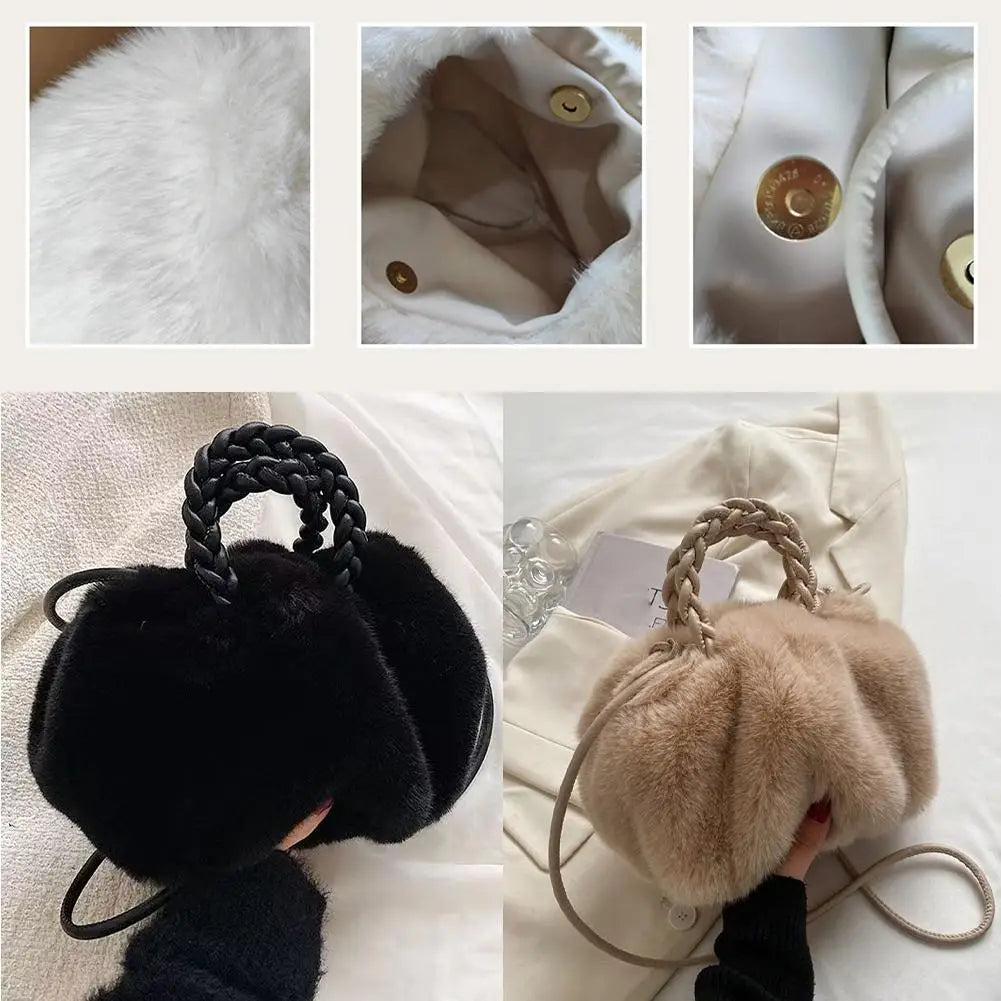 Olivia Faux Fur Crossbody Bag