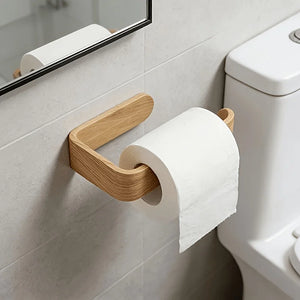 Wall-Mounted Toilet Paper Holder with Shelf – alternate view