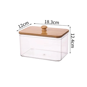 Bamboo-Lid Laundry Detergent Storage Container – alternate view