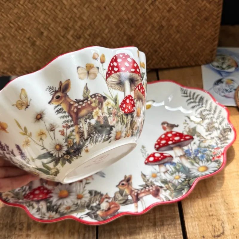 Christmas Ceramic Dinnerware Oval Serving Platter