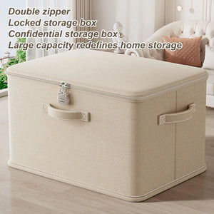 Stackable Locking Storage Container with Handle