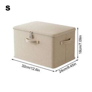 Stackable Locking Storage Container with Handle