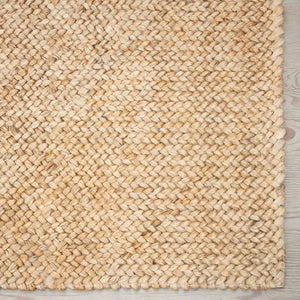 Handwoven Low-Pile Jute Area Rug