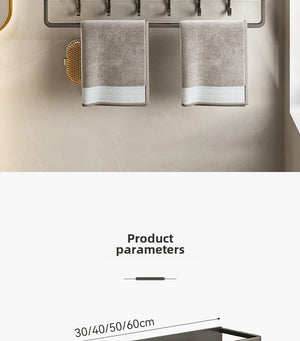 No-Drill Wall-Mounted Bathroom Shelf – alternate view