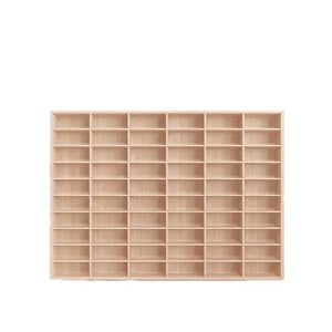 Solid Wood Multi-Compartment Storage Organizer