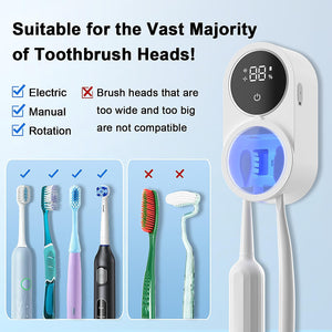 Rechargeable Sensor Toothbrush & Razor Holder with Drying Function