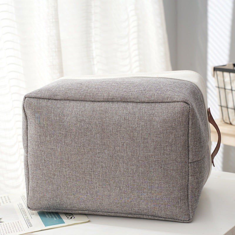 Thickened foldable portable clothing storage basket books snacks – alternate view