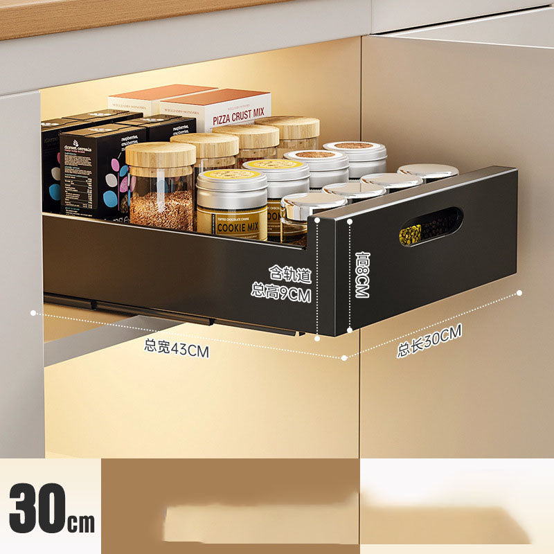 Pull-Out Cabinet Dish Organizer – alternate view