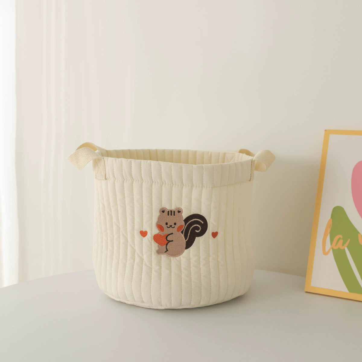 Hanging Crib and Diaper Organizer – Dark Coffee Squirrel