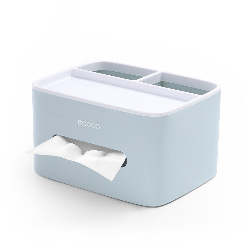 Desktop tissue box, multifunctional home storage box, paper drawer – Nordic Grey