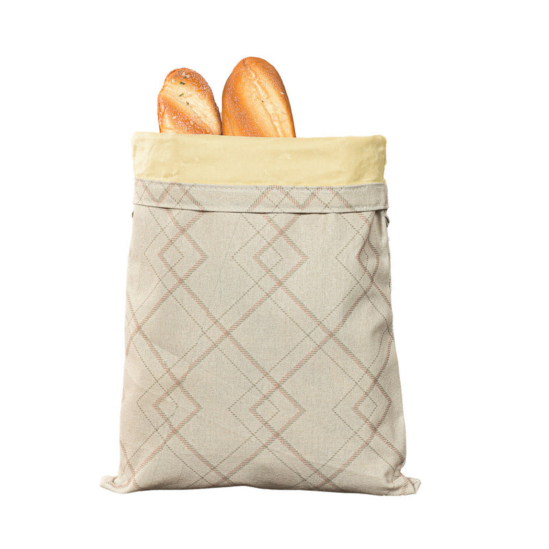 Reusable Beeswax Bread Bags – Natural Beeswax-Lined Cotton Bags for – alternate view