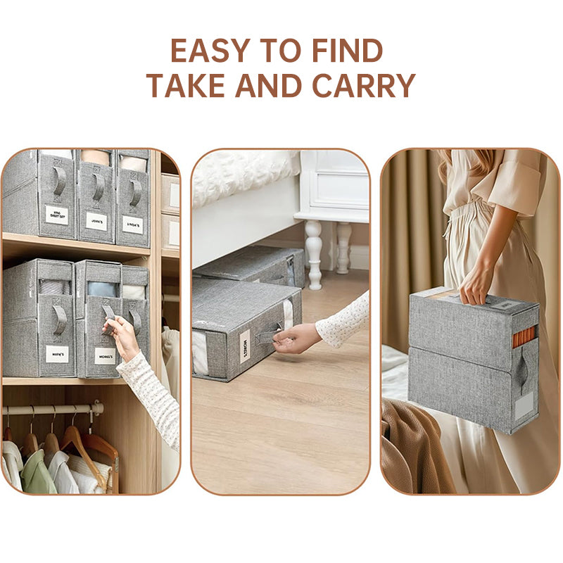 Compact Foldable Storage Cubes for Linens – alternate view