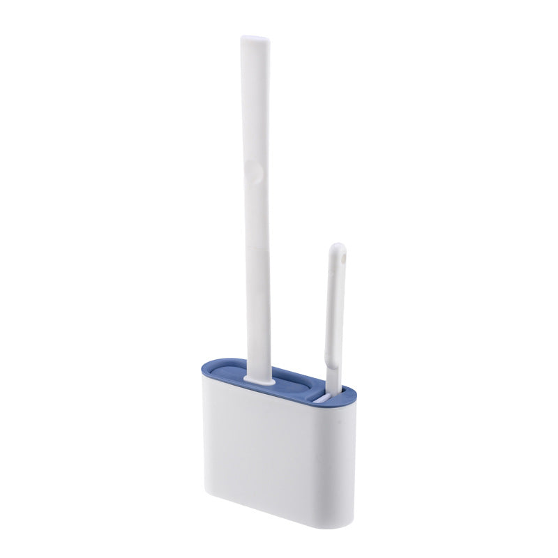 Wall-Mounted Silicone Toilet Brush Set – alternate view