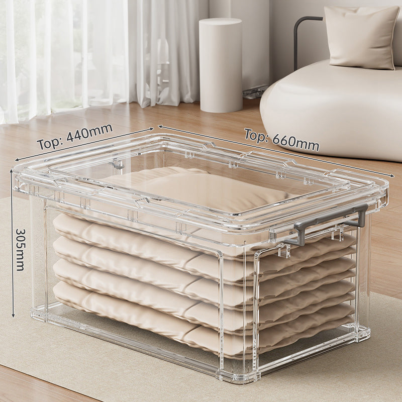 Large Clear Stackable Storage Box – B
