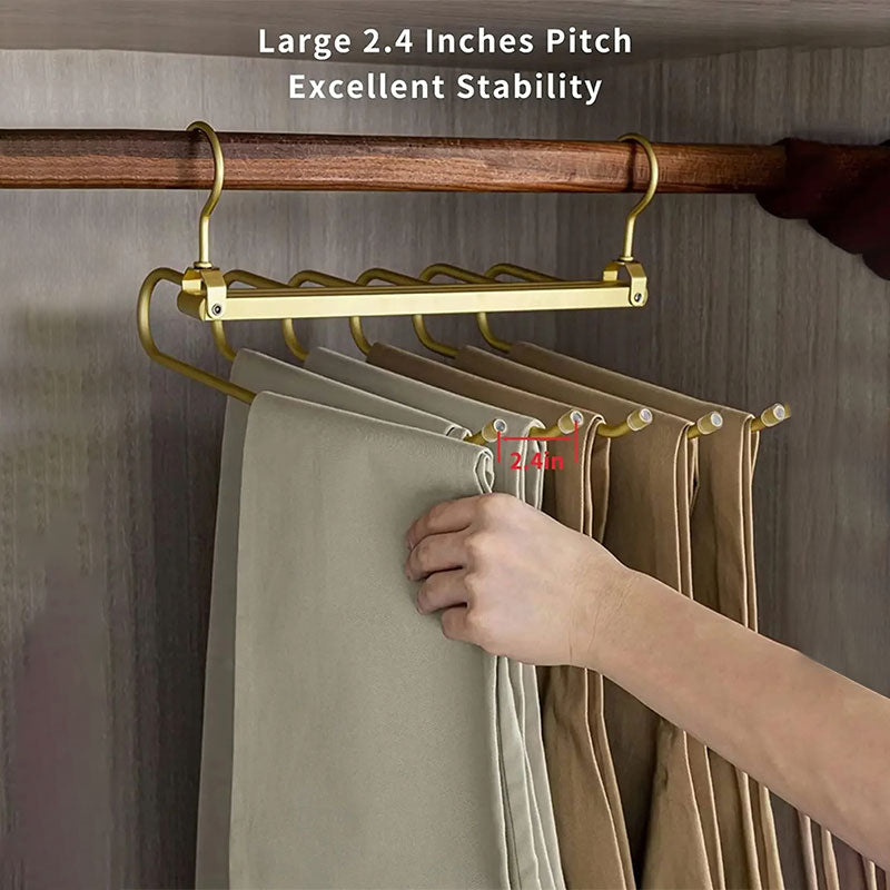 6-Tier Space-Saving Pants Hanger – alternate view