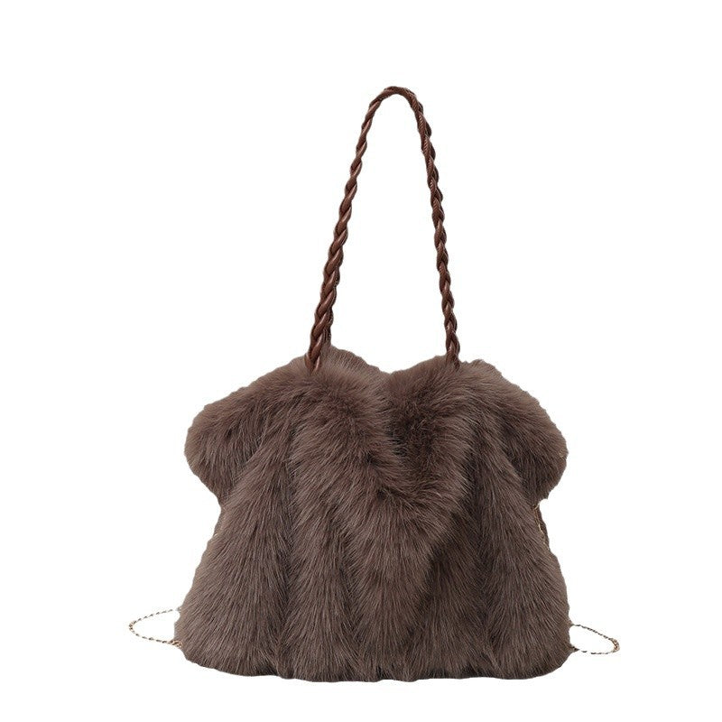 Fleece Multi-Strap Tote & Crossbody Bag