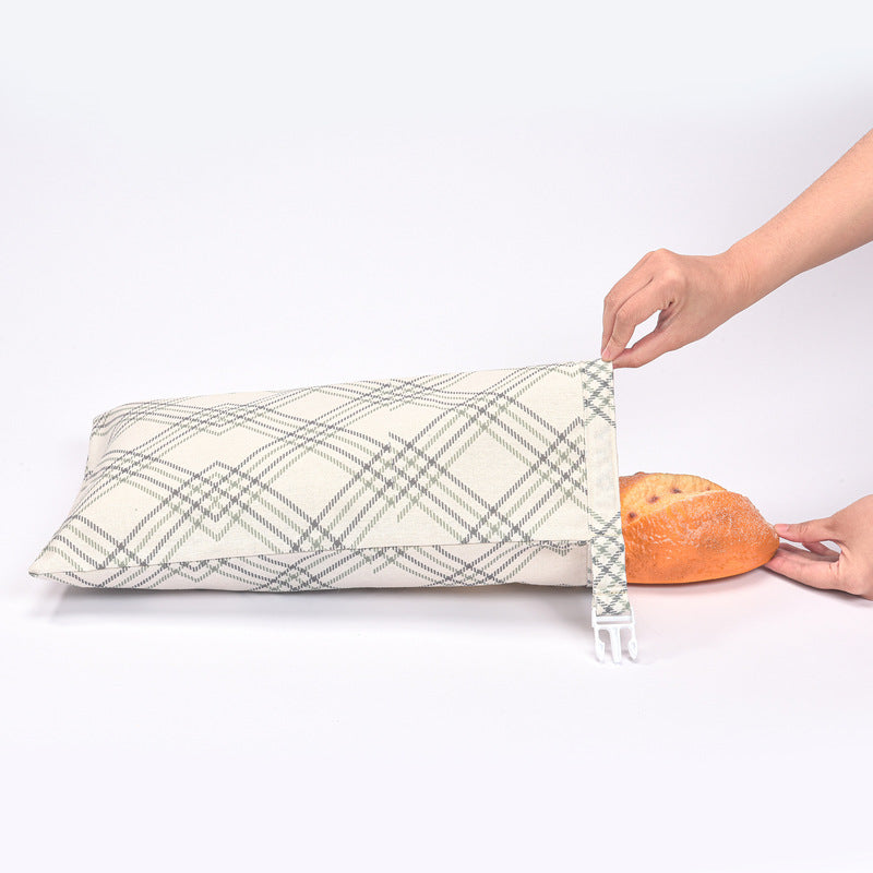 Reusable Beeswax Bread Bags – Natural Beeswax-Lined Cotton Bags for – alternate view