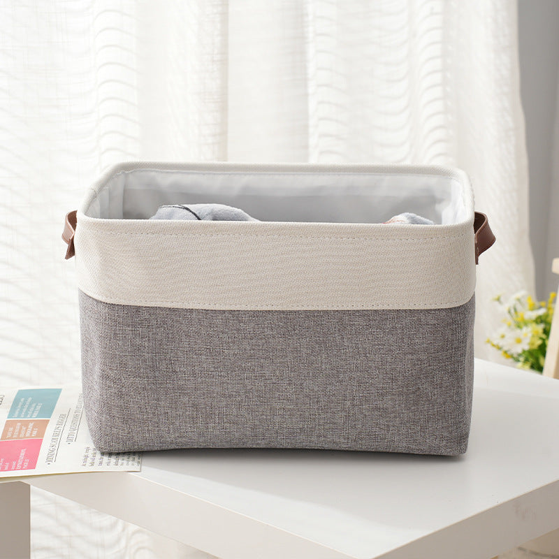 Thickened foldable portable clothing storage basket books snacks – alternate view
