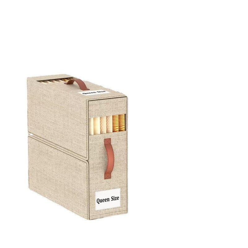 Compact Foldable Storage Cubes for Linens – Beige