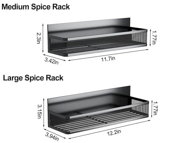 New Magnetic Shelf Moveable Magnetic Fridge Organizer Rack Seasoning – alternate view