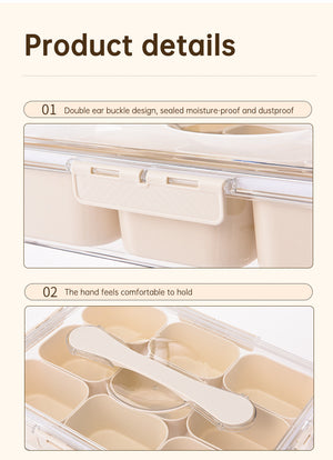 9-Piece Divided Refrigerator Organizer Tray – alternate view