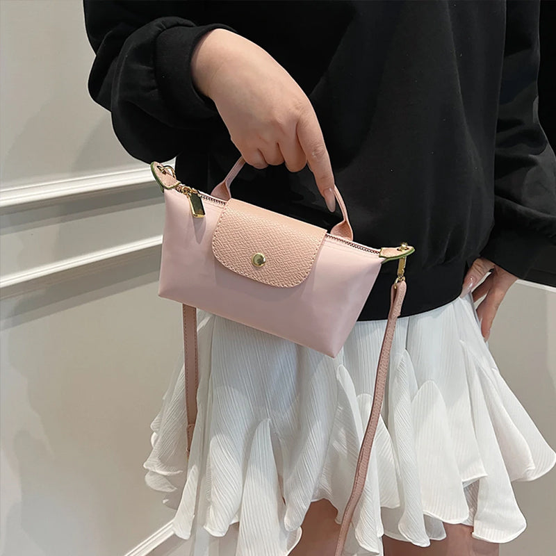 Mini Nylon Dumpling Crossbody Bag – alternate view