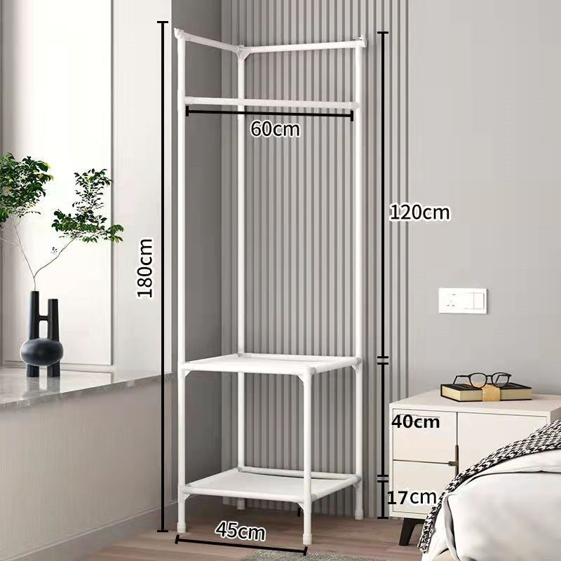 Corner clothes rack clothes rack triangle clothes rack bedroom – 3 layers