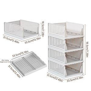 4-Pack Slide-Out Closet Organizer Bins – alternate view