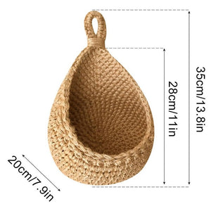 Handwoven Hanging Fruit and Vegetable Basket – yellow