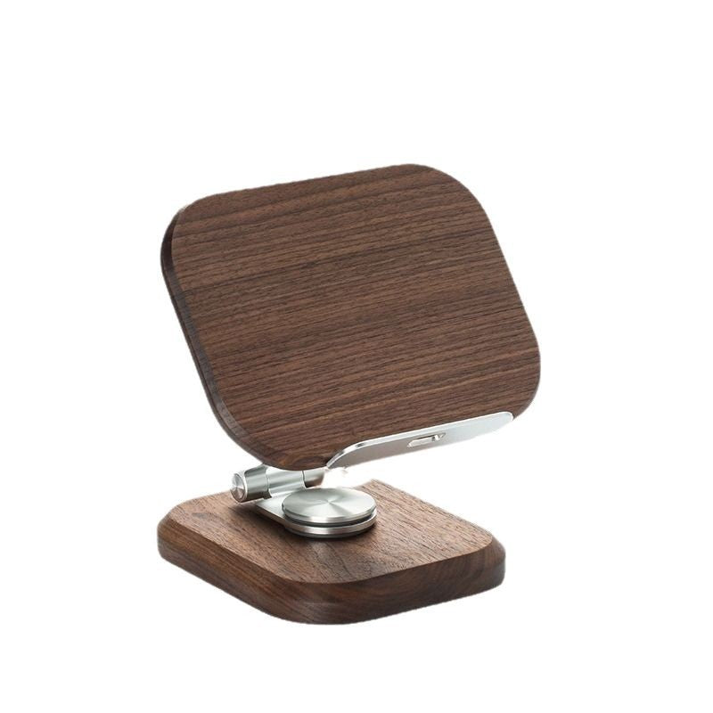 Adjustable Walnut Wood Tablet Stand – alternate view