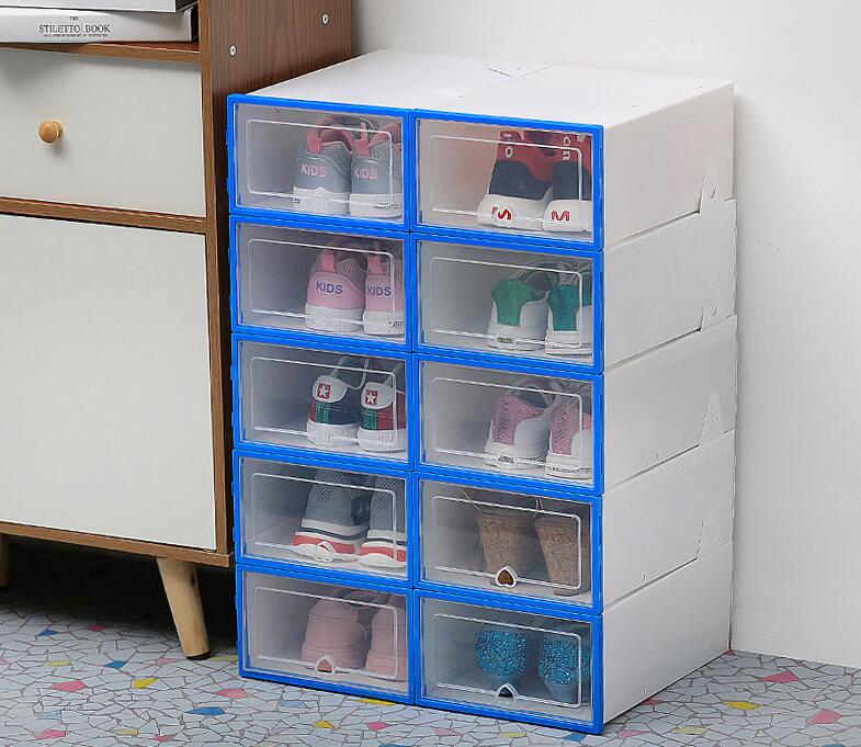 6-Piece Stackable Clear Shoe Box Set – alternate view
