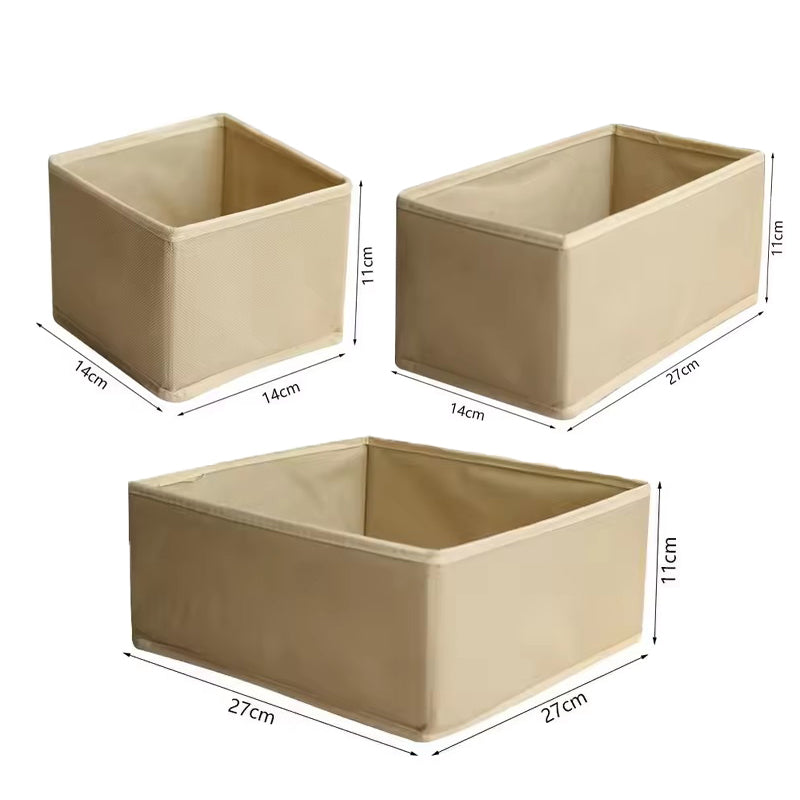 Dresser Drawer Organizers – Fabric Bins & Dividers: For Closet – Beige