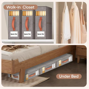 Compact Foldable Storage Cubes for Linens – alternate view