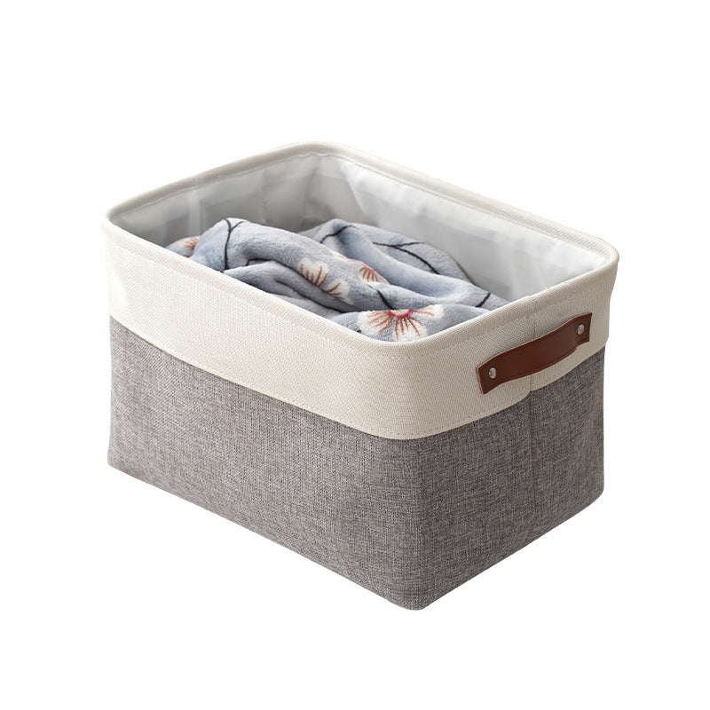 Thickened foldable portable clothing storage basket books snacks – alternate view