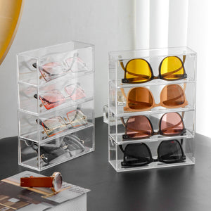 Acrylic Simple Clear Glasses Organizer Display Stand Sunglasses – alternate view