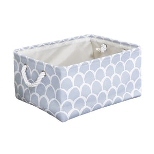 Foldable Canvas Cube Storage Bin with Handles – alternate view