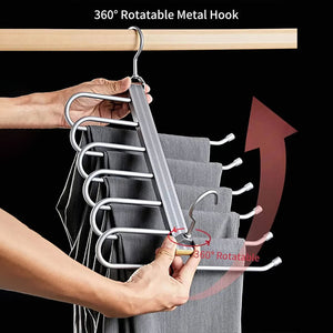 6-Tier Space-Saving Pants Hanger – alternate view