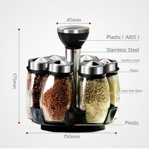 Rotating 7-Jar Spice Organizer Set – alternate view