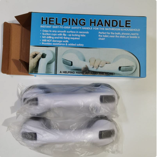 Suction-Cup Bathroom Safety Grab Bar