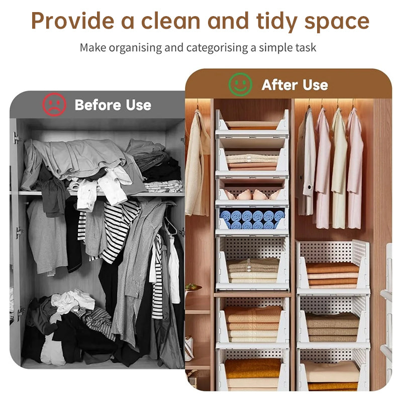4-Pack Slide-Out Closet Organizer Bins – alternate view