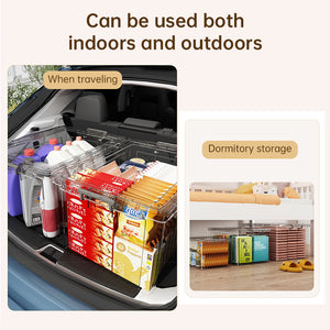Large Clear Stackable Storage Box – alternate view